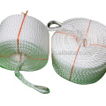 3 strands white color PE rope with hook